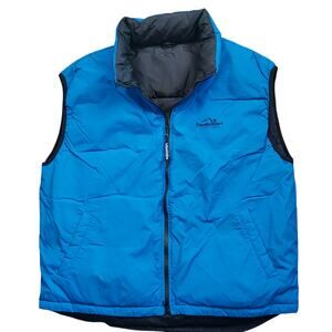 Powder River Outfitters By Panhandle Slim Men's Down Vest Royal Blue Zip Size XL